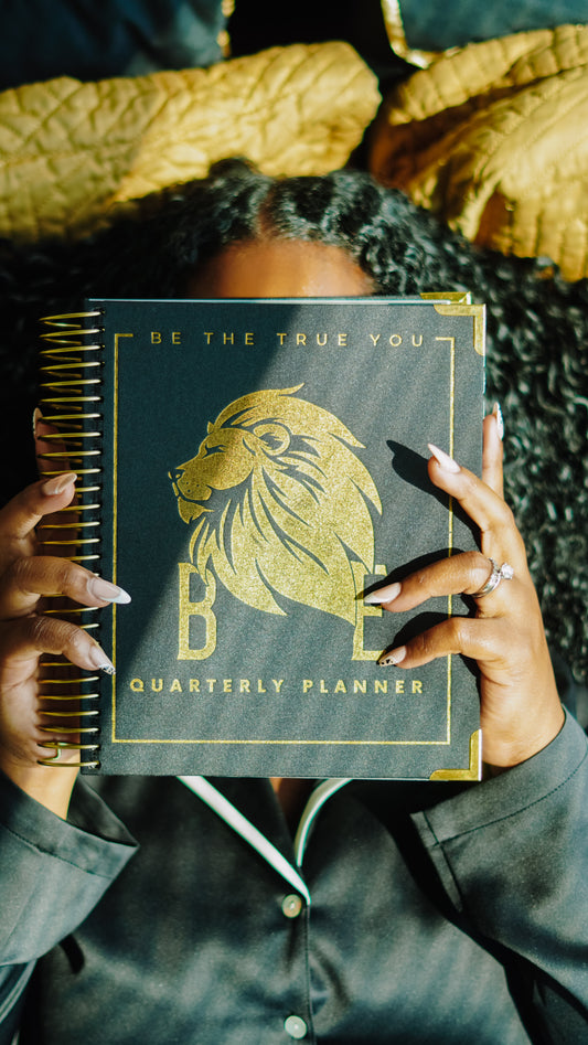 BE Black & Gold Linen Planner(expected IN STOCK JULY 2025)